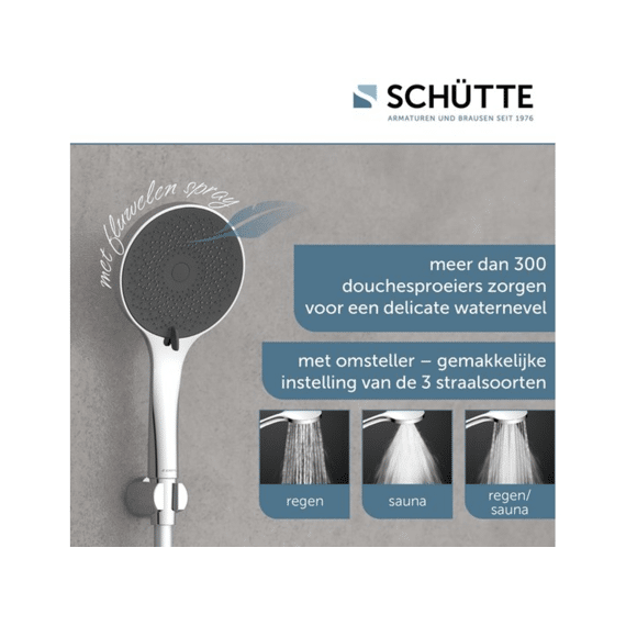 Schutte Capri Handdouche, Chroom/antraciet