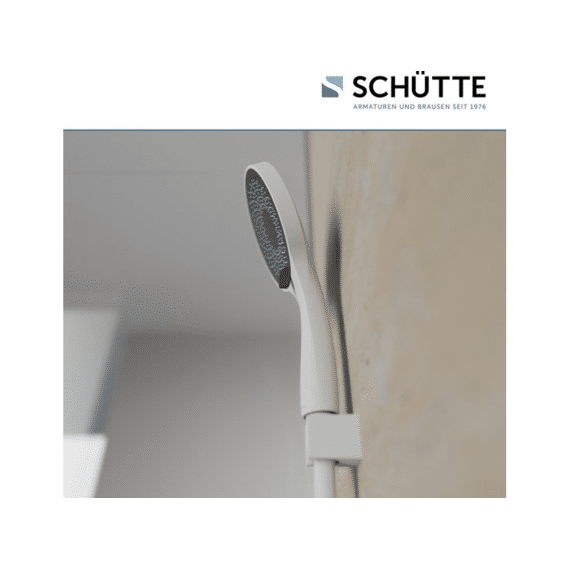 Schutte Capri Handdouche, Mat Wit/antraciet