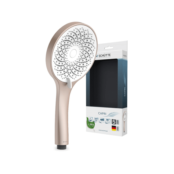 Schutte Capri Handdouche, Rosé Mat/wit