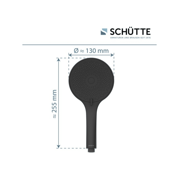 Schutte Capri Handdouche, Mat Zwart