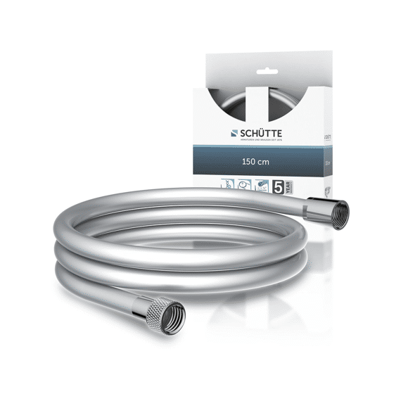 Schutte Doucheslang 150 Cm, Kunststof, Chroom