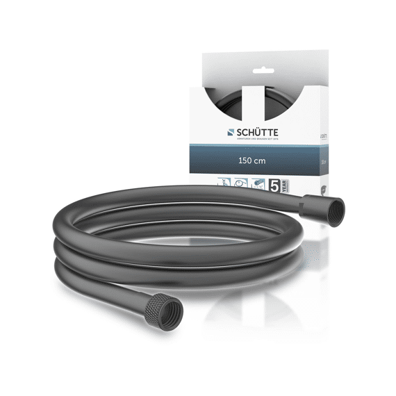 Schutte Doucheslang 150 Cm, Kunststof, Mat Grafiet