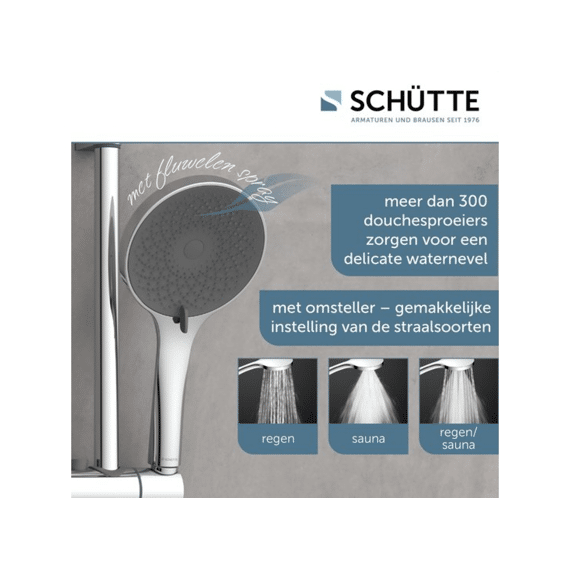 Schutte Capri Doucherail Set, Chroom