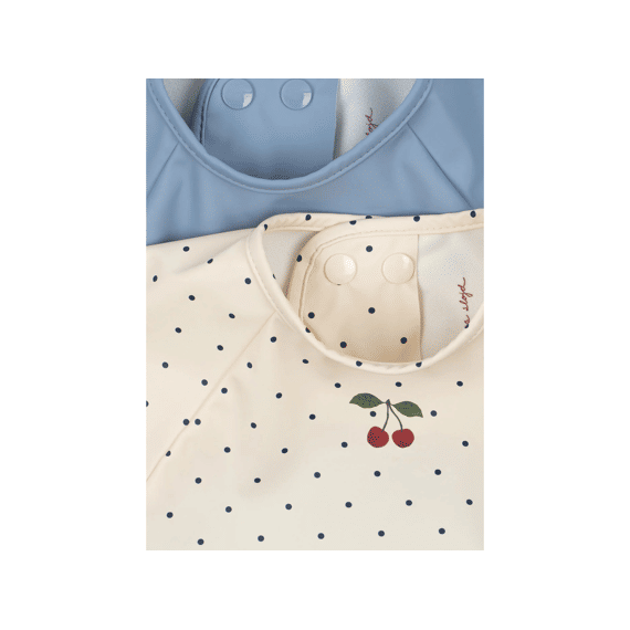Konges Slojd Slab Met Mouw 2-pack Navy Dot Rain Washed