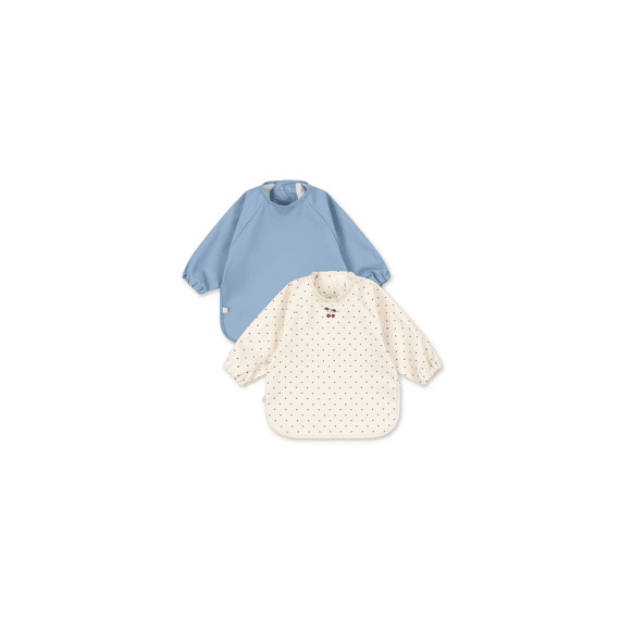 Konges Slojd Slab Met Mouw 2-pack Navy Dot Rain Washed