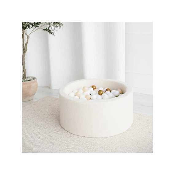 Moje Ballenbad Rond Bouclé 40x90 Cream