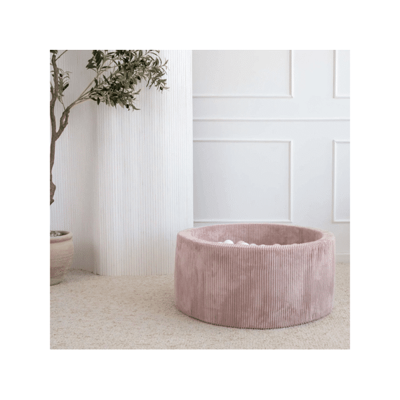 Moje Ballenbad Rond Velvet Rib 40x90 Pink