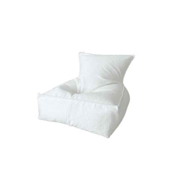 Moje Beanbag Bouclé White