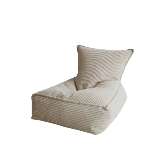 Moje Beanbag Velvet Rib Cream