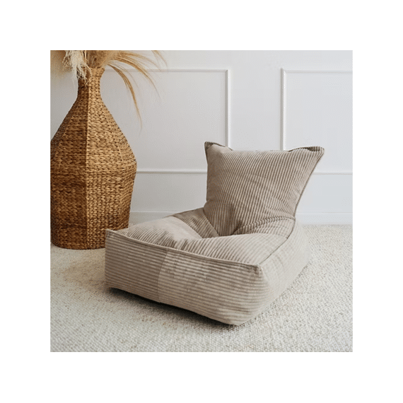 Moje Beanbag Velvet Rib Dark Beige