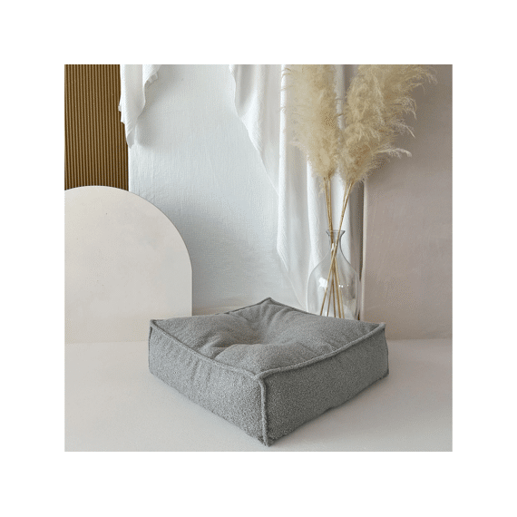 Moje Ottoman Bouclé Grey