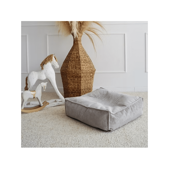 Moje Ottoman Velvet Rib Grey