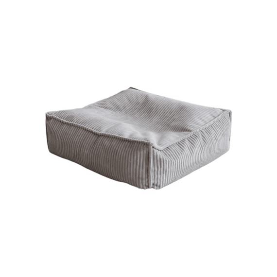 Moje Ottoman Velvet Rib Grey