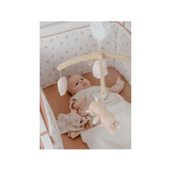 Noukies Vintage Flowers Bedbumper Tetra