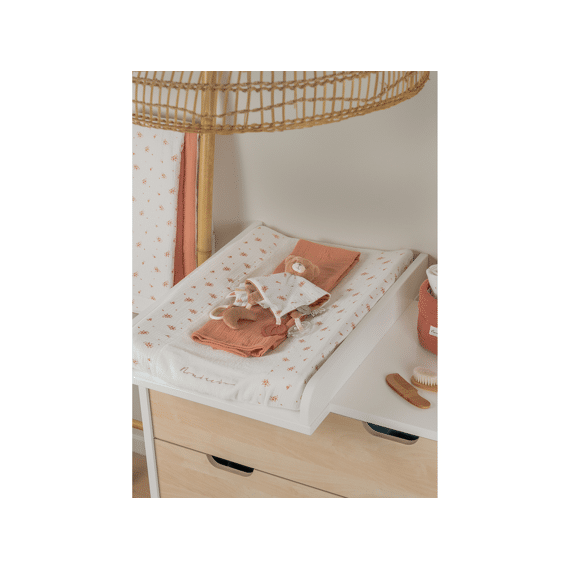 Noukies Vintage Flowers  Aankleedkussenhoes Tetra