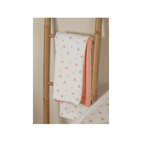 Noukies Vintage Flowers Deken Wieg 75x100 Quilt Tetra