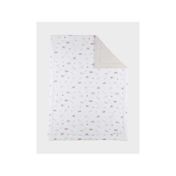 Noukies M&m26 Dino Deken Wieg 75x100 Quilt Tetra