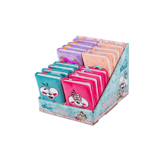 Diddl Mini Plush Notitieboek Met Sleutelhanger A7 Assortiment