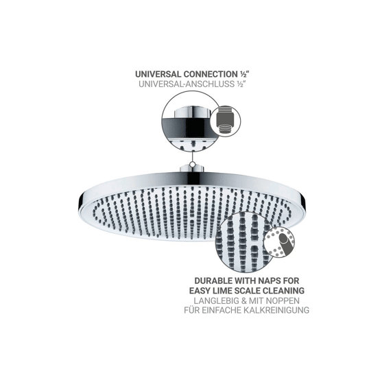 Wenko Regendouche Young Line Dia 238mm Chroom