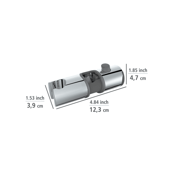 Wenko Glijstuk Voor Douchestang 25/24/22mm Liberta Chroom