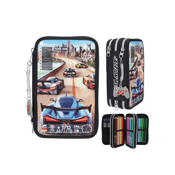 Action World 3-vaks Etui Gevuld Gaming