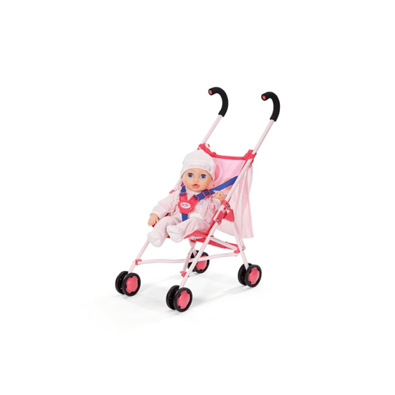 Baby Born Plooibuggy Voor Poppen Met Opbergzakje Roze