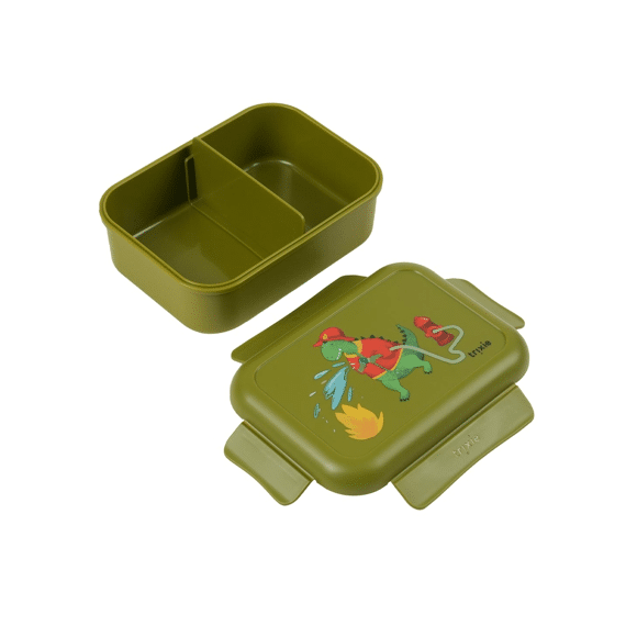 Trixie Brooddoos Met Clips Fireman Mr. Dino