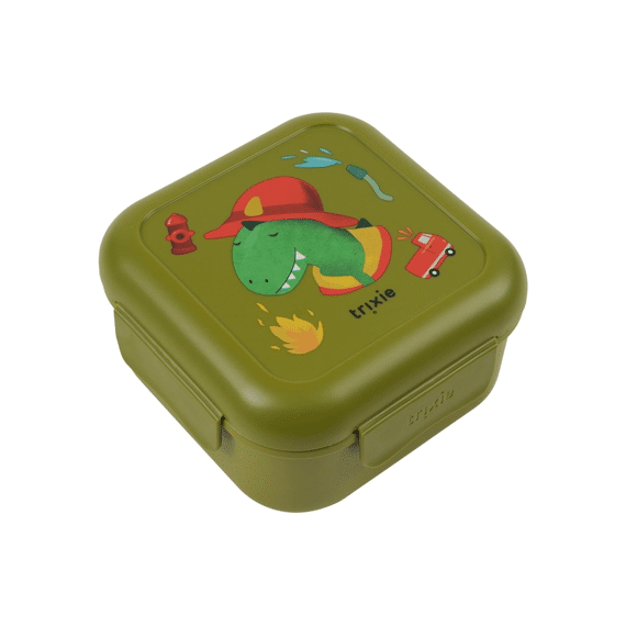 Trixie Snack Box Met Clips Fireman Mr. Dino