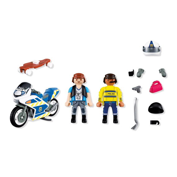 Playmobil 72079 Achtervolging Met Motorfiets