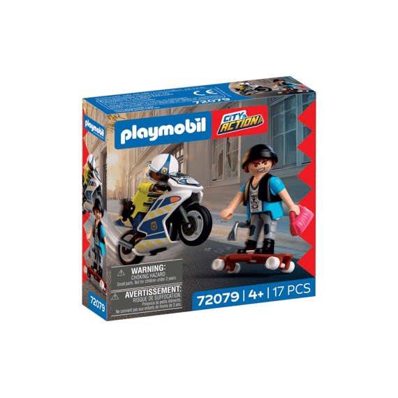 Playmobil 72079 Achtervolging Met Motorfiets