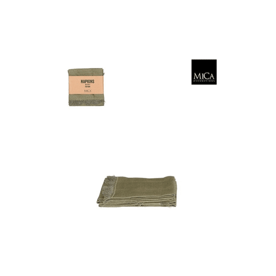 Villia Servet Groen - L40xw40cm 4 Stuks