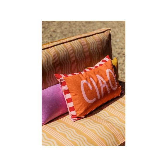 Kussen Oranje Ciao - L55xb35xh10cm