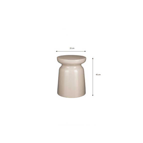 Stage Bijzettafel Beige - H45xd35cm