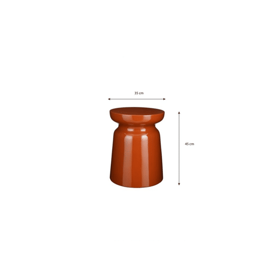 Stage Bijzettafel Oranje - H45xd35cm