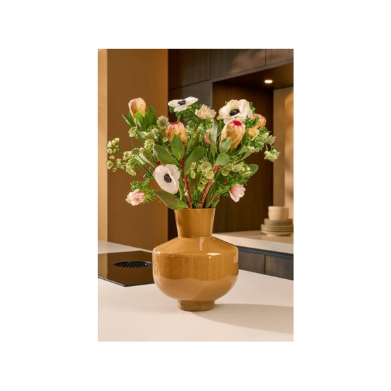 Judy Vaas Glas Bruin - H29,5xd25cm