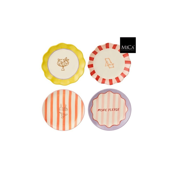 Mag Ontbijtbord - H2xd20cm 4 Assortiment