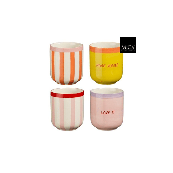 Mag Beker - H9xd7,5cm 4 Assortiment