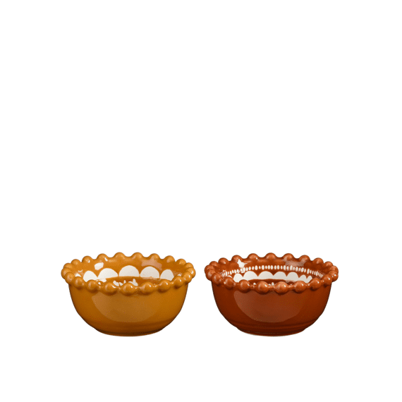 Layla Schaal Terra Oker - H4xd9cm 2 assortiment