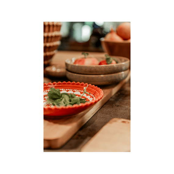 Layla Schaal Terra Oker - H3,5xd14,5cm 2assortiment