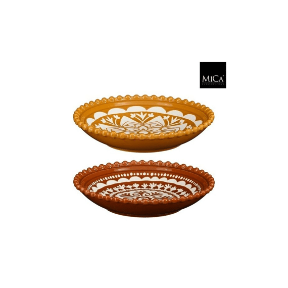 Layla Schaal Terra Oker - H4xd19,5cm 2 Assortiment