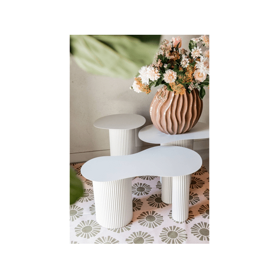 Lux Bijzettafel Off White - L40xb32xh50cm