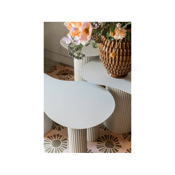 Lux Bijzettafel Off White - L40xb32xh50cm