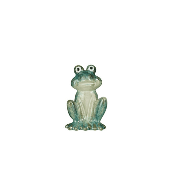 Decoratie Kikker Groen - L9,5xb10,5xh14cm