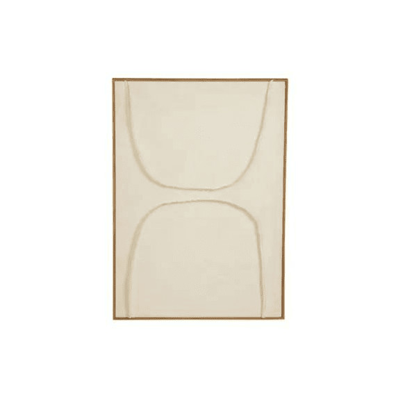 Muurdecoratie Beige Fsc 100% - L70xb50xh3,5cm