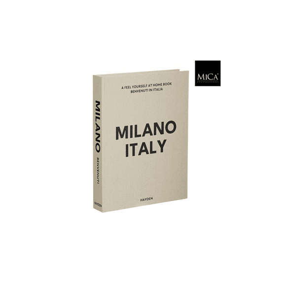 Decoratie Boek Grijs Italy Fsc Recycled - L25xb33xh5cm