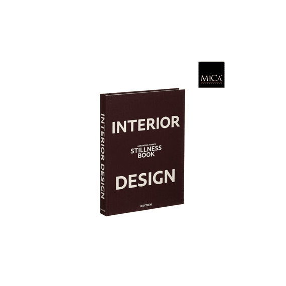 Decoratie Boek Zwart Interior Design Fsc Recycled - L23xb30xh3cm