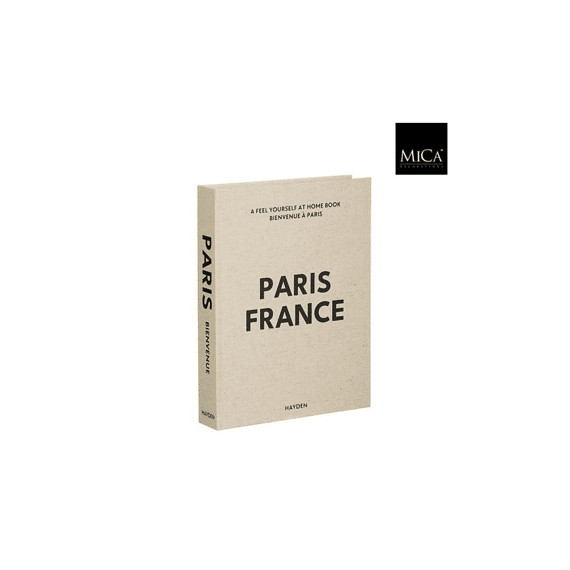 Decoratie Boek Grijs France Fsc Recycled - L22xb29xh4cm