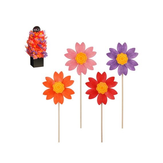 Tuinsteker Decoratie Windmolen Fsc Mix - H61xd22cm 4 assortiment