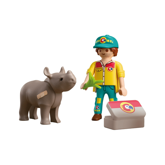 Playmobil 72025 Duopack Ranger Met Neushoorn
