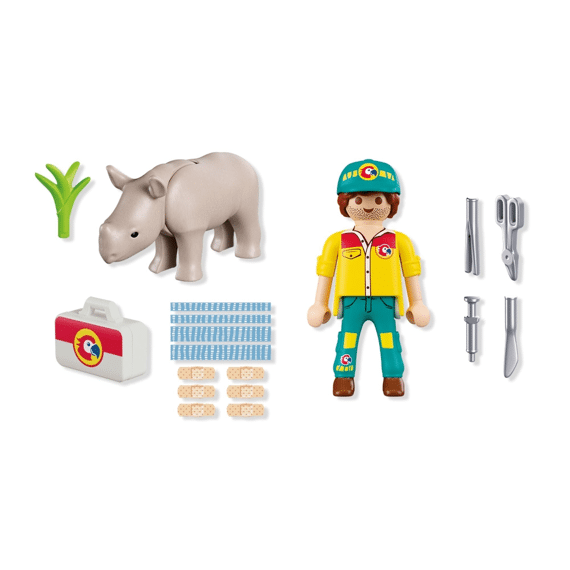 Playmobil 72025 Duopack Ranger Met Neushoorn